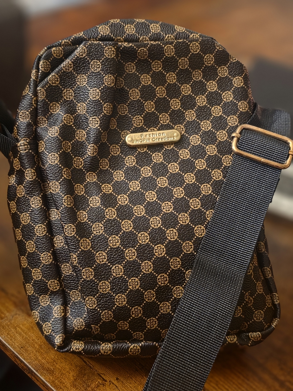 Fashion Highlife Creations Brown Patterned Crossbody Bag